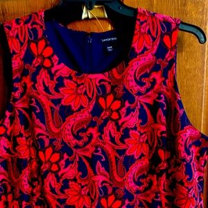 Lands End sleeveless ponte knit sheath.